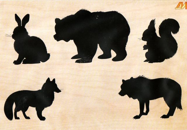 Рамки вкладыши Лесные звери Рамки вкладыши Лесные звери