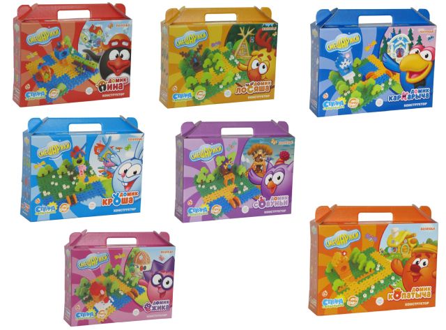 7 наборов конструктора Страна Смешариков домики Нюши и Бараша В ПОДАРОК 7 наборов конструктора Страна Смешариков домики Нюши и Бараша В ПОДАРОК