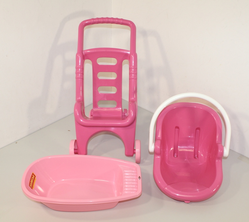 Игрушечная коляска Pink Line 3x1