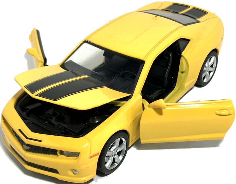 Игрушечная машинка Chevrolet Camaro желтая 