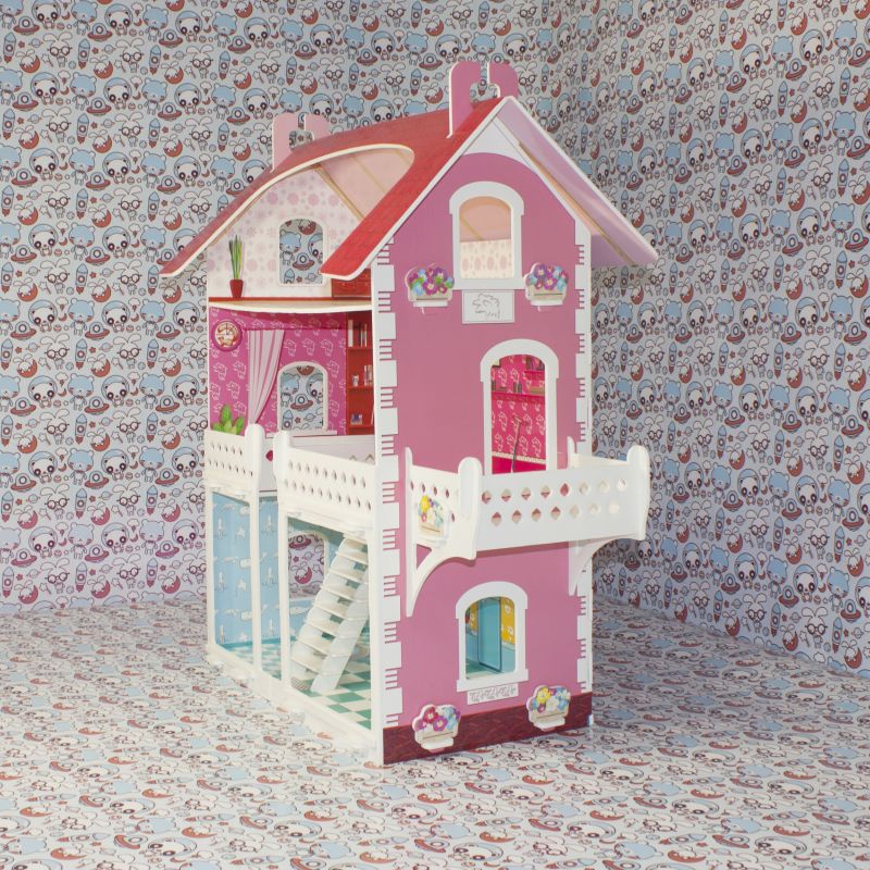 Кукольный домик с балконом Кукольный домик с балконом