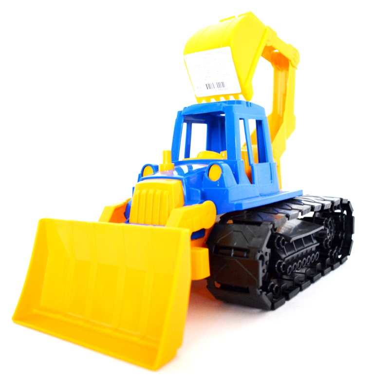 Игрушка гусеничный трактор с лопатой и ковшом