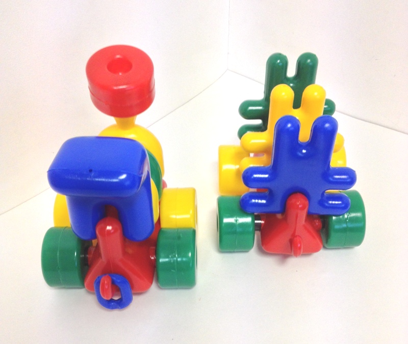 Каталка Локомотив с зайцами