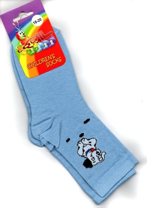 Детские носки Totall   размер 18-20  Арт.: M026 голубые с долматинцем Детские носки Totall   размер 18-20  Арт.: M026 голубые с долматинцем