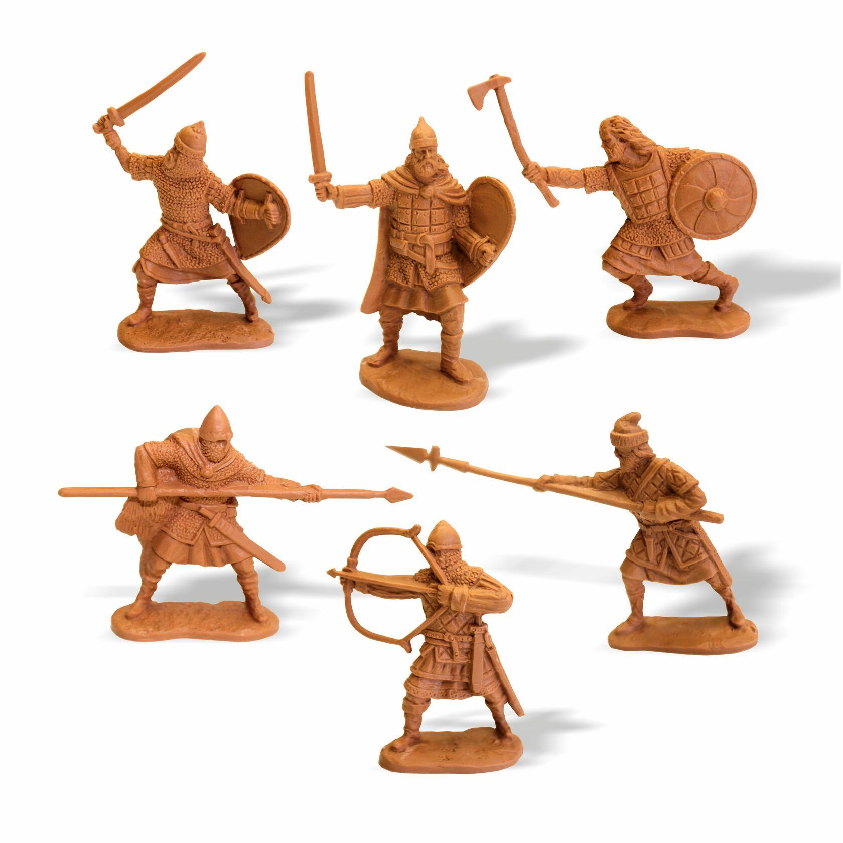 Битва солдатиков Ледовое побоище- Русская дружина и Немецкие рыцари - 11 фигурок