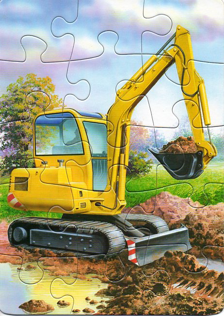 Пазлы картонные Транспорт