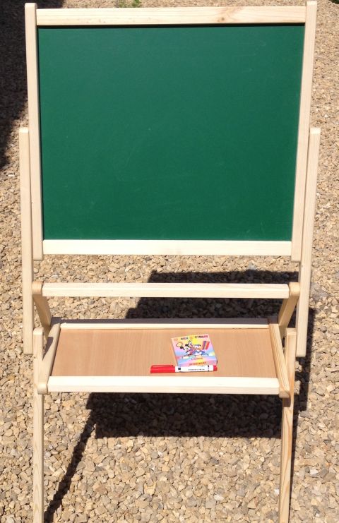 Деревянный мольберт с поворотной магнитно маркерной доской