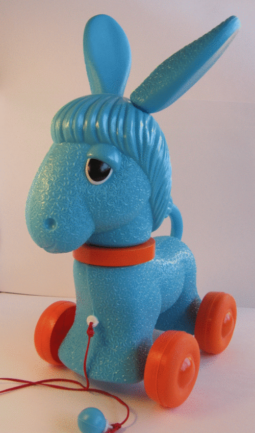 Ослик каталка игрушка детская.