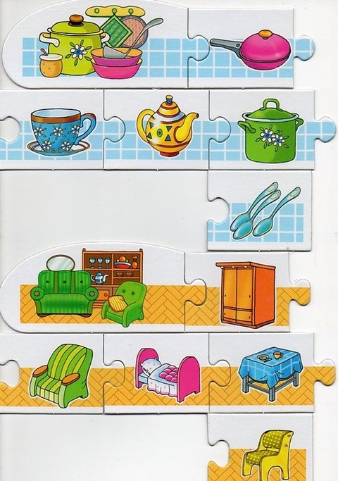 Логический пазл для детей Уютный домик