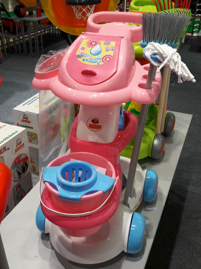 Детский набор для уборки на тележке Помощница-4