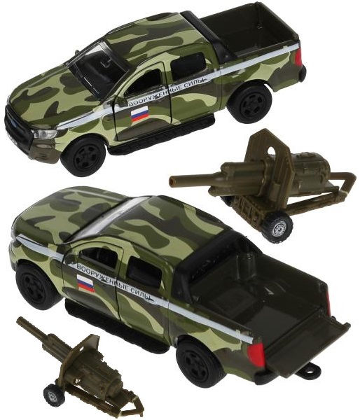 Военный пикап Ford Ranger с пушкой