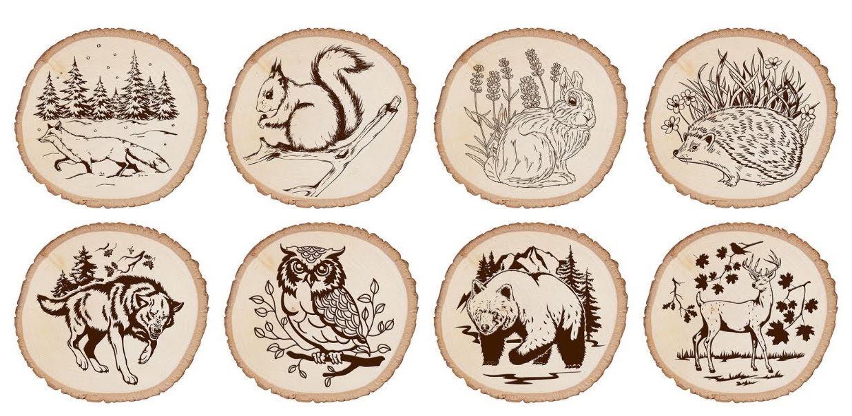 Набор для выжигания на спиле дерева