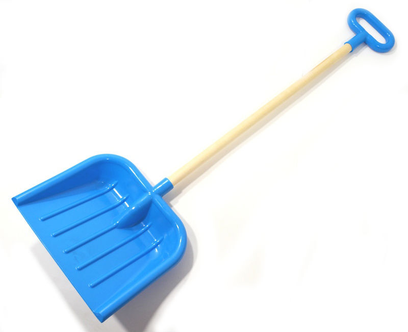 Набор 4 шт. детских больших снеговых лопат с деревянной ручкой - 85 см