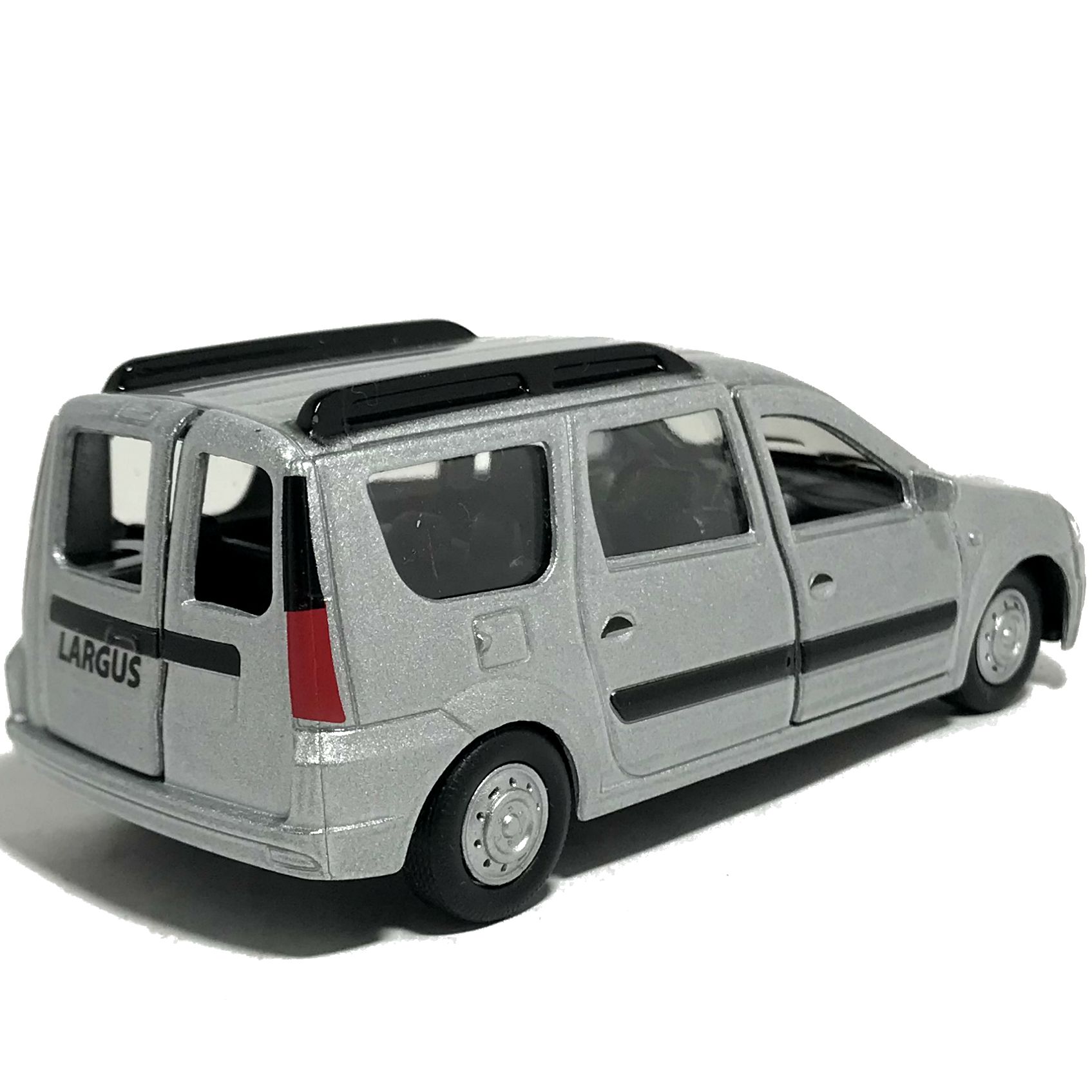 Игрушечная машинка Lada Largus серебристая
