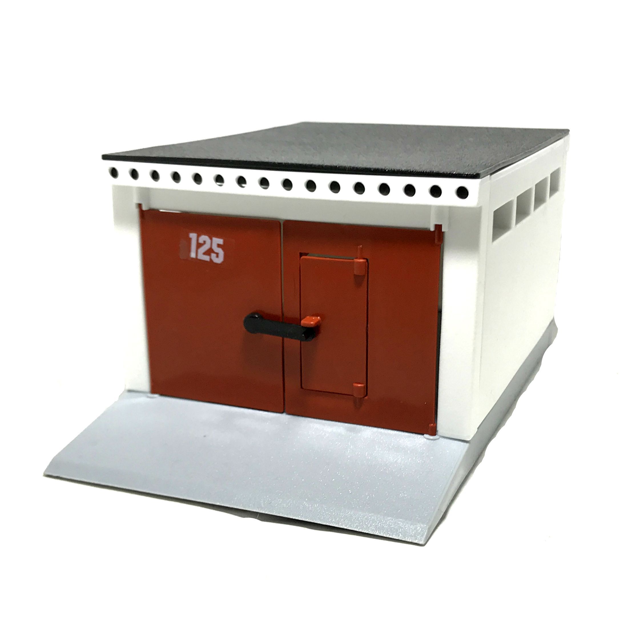 Ретро гараж на 2 машинки - металлическая машинка игрушка модель LADA 21099 бежевая