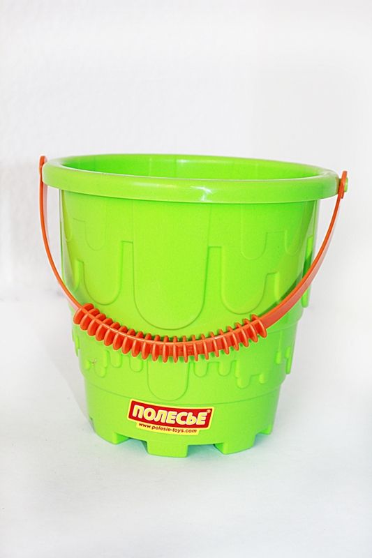 Набор 3 шт. детских пластмассовых ведерок Полесье Замок 16,5х15х10,5 см  объем 1,9 л.
