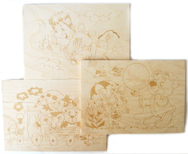 Набор досок для выжигания. Доски для выжигания с рисунком