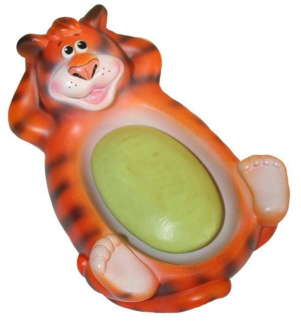 Детские мыльницы.  Дети моют руки с мыльницей Тигр.