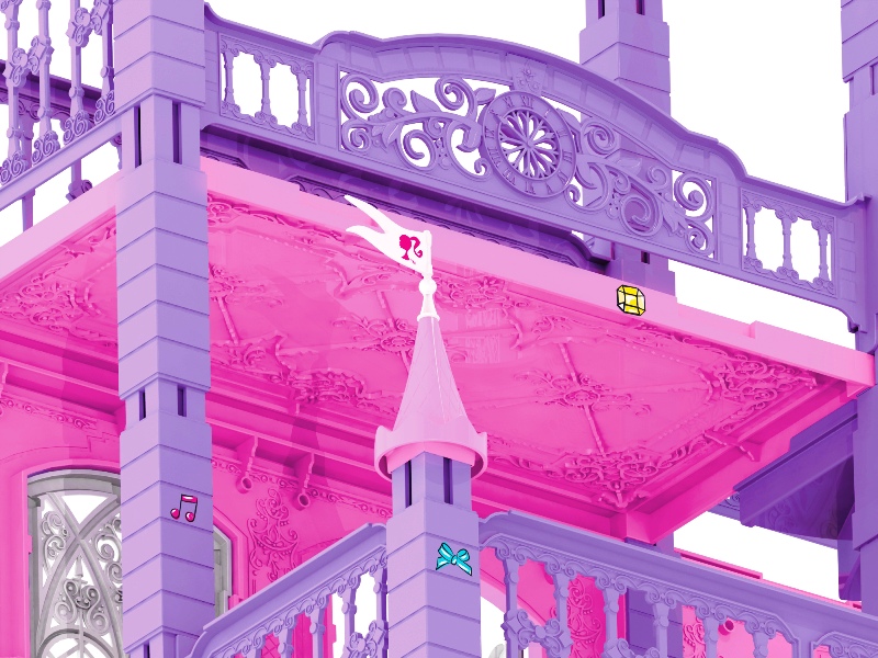 Домик для Барби с винтовой лестницей Домик для Барби с винтовой лестницей