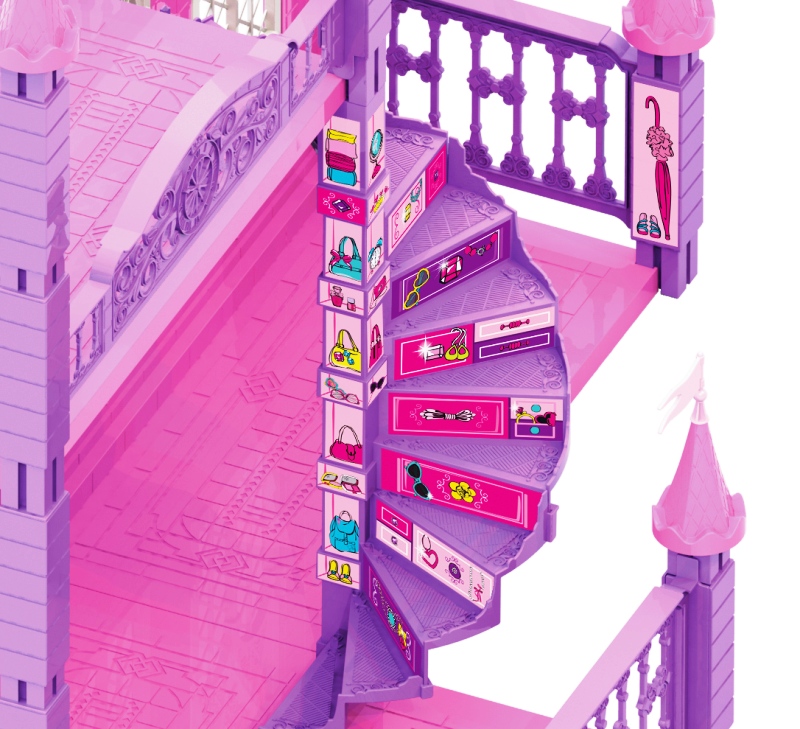 Домик для Барби с винтовой лестницей Домик для Барби с винтовой лестницей