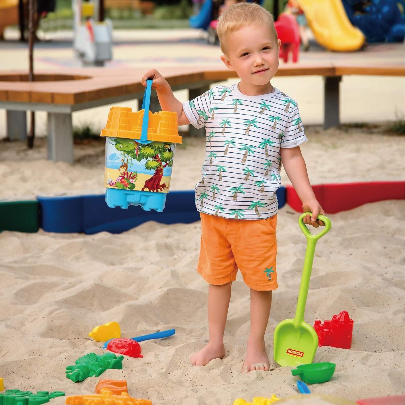 Набор 4 шт. разных лопат Полесье 41,5 см, 50 см, 53,5 см, 67,5 см