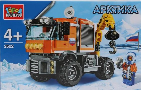 Конструктор "Город мастеров" Арктика Вездеход с краном 168 дет.