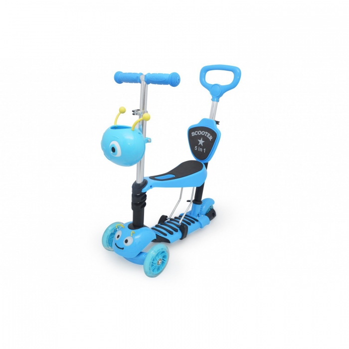 Самокат 5 в1 со всеми светящимися колесами