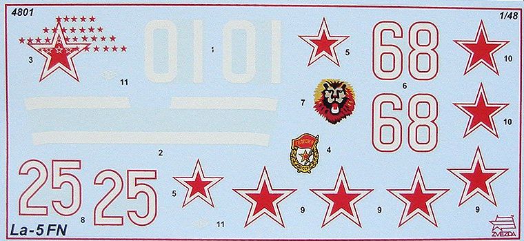 Модель для склеивания самолета Ла-5ФН