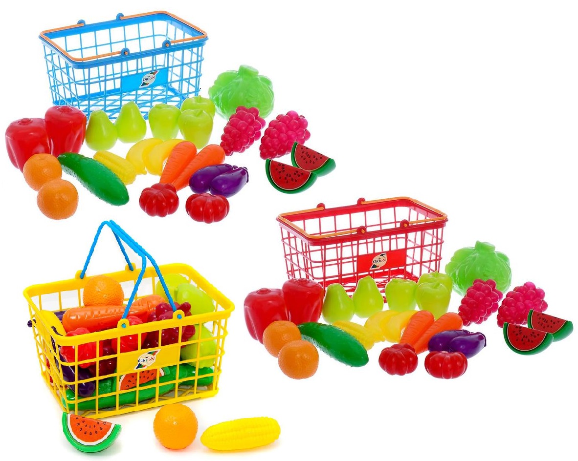 Набор продуктов в корзине