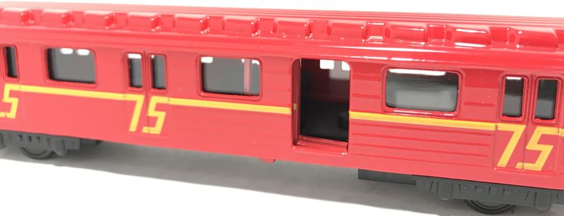 Игрушечный поезд метро красный 