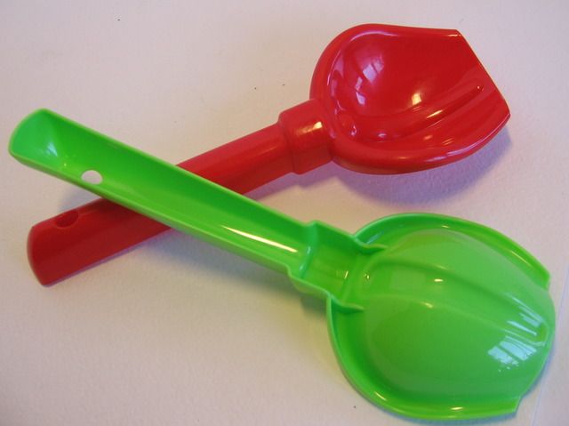 Набор - 10 шт. детских совочков N2 для малыша - 17,5 см