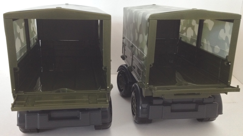 Игрушка военная машина фура с прицепом - 66 см