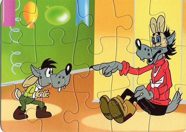 Пазлы картонные  Ну, погоди!