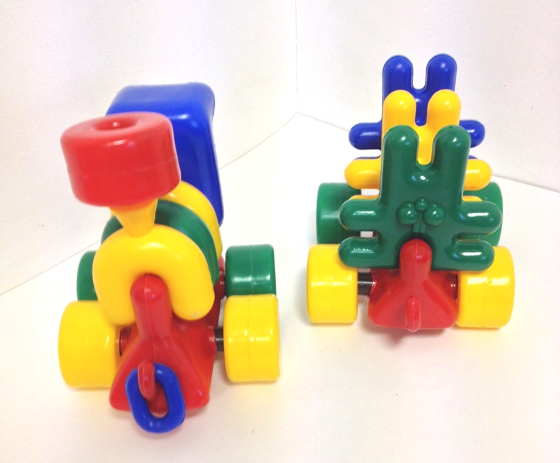 Каталка Локомотив с зайцами