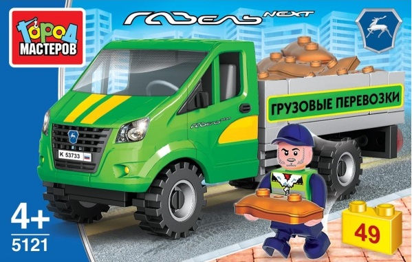 Конструктор "Город мастеров" Газель Next Грузоперевозки 49 дет.