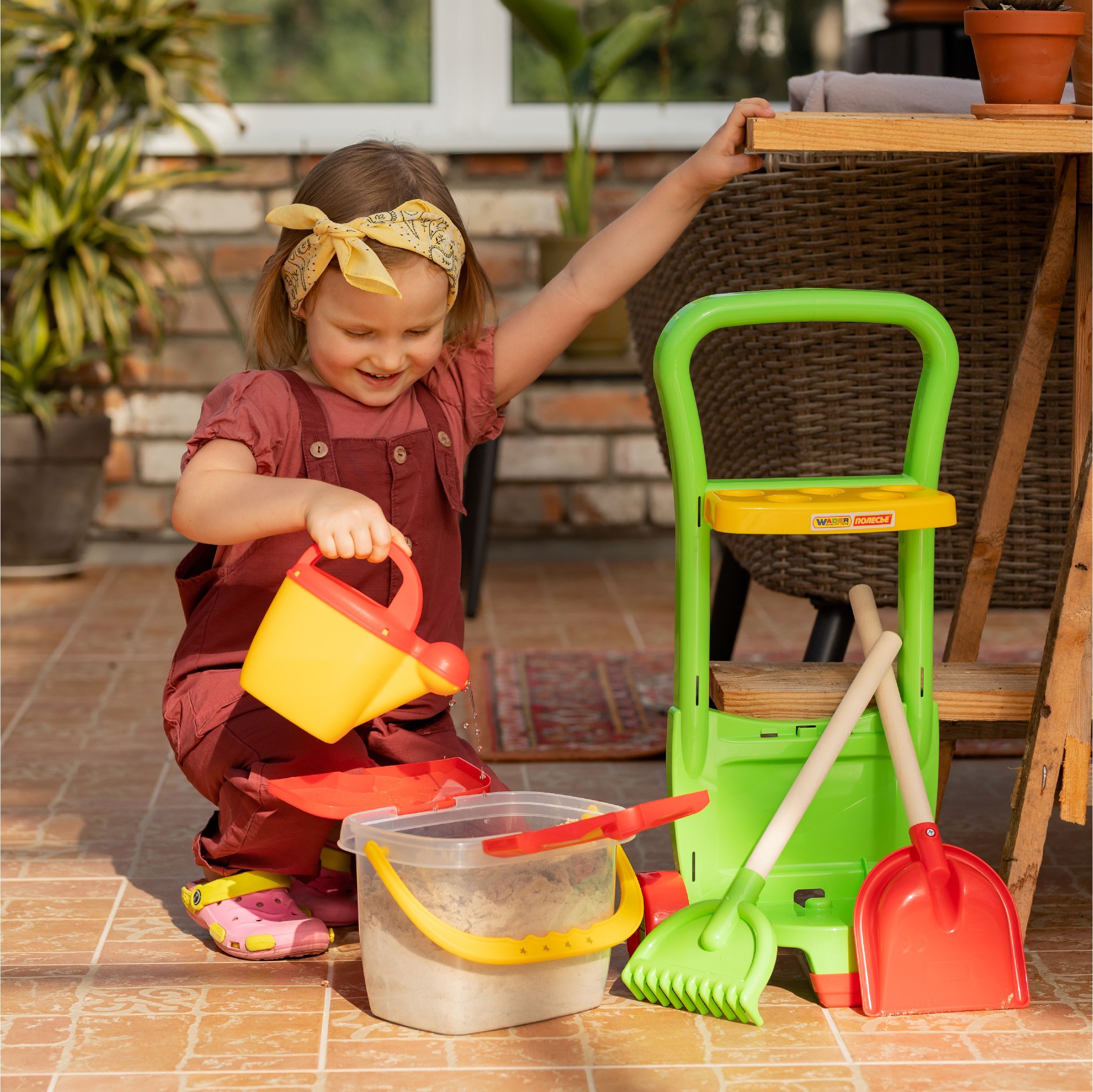 Набор из 3-х разных леек Полесье- округлой, цветочной и огородной