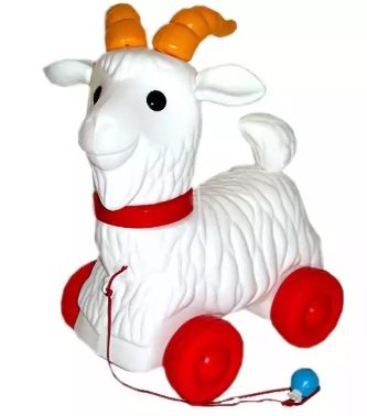 Каталка на веревочке Козлик Огонек