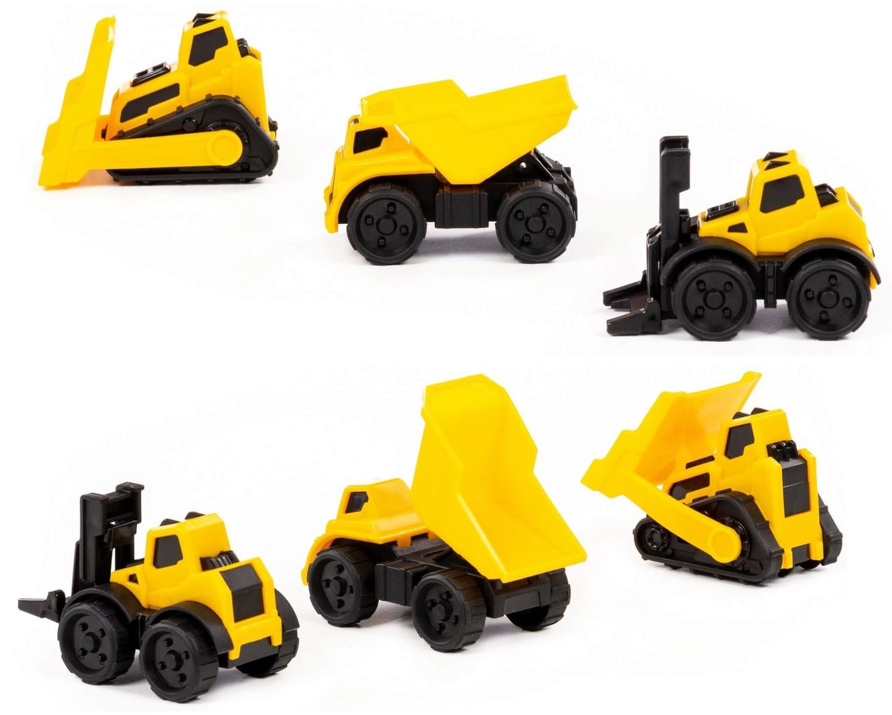 Набор 3 шт. мини строительной техники для песочницы самосвал, бульдозер гусеничный, вилочный погрузчик Полесье Набор 3 шт. мини строительной техники для песочницы самосвал, бульдозер гусеничный, вилочный погрузчик Полесье