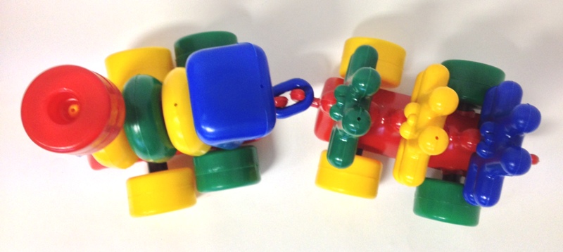 Каталка Локомотив с зайцами