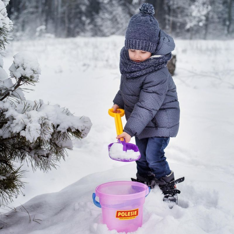 Набор 2 шт. пластмассовая лопата с объемной ручкой Полесье новинка N2, 53 см