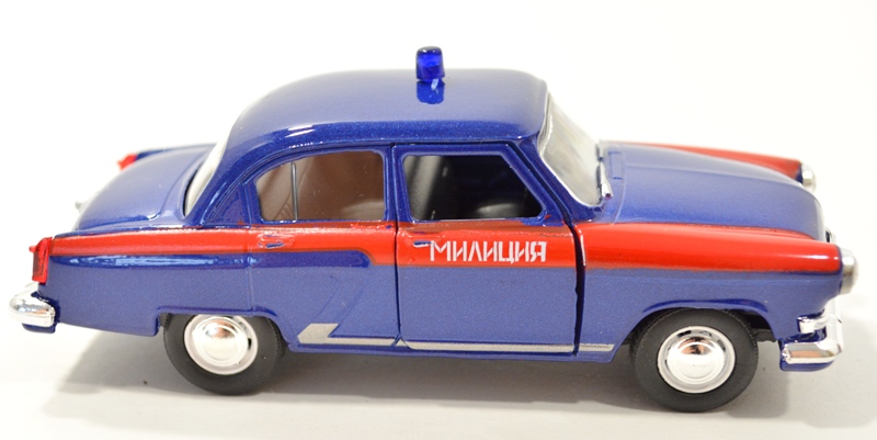 Игрушка модель  ГАЗ-21 Волга милиция 50-х годов
