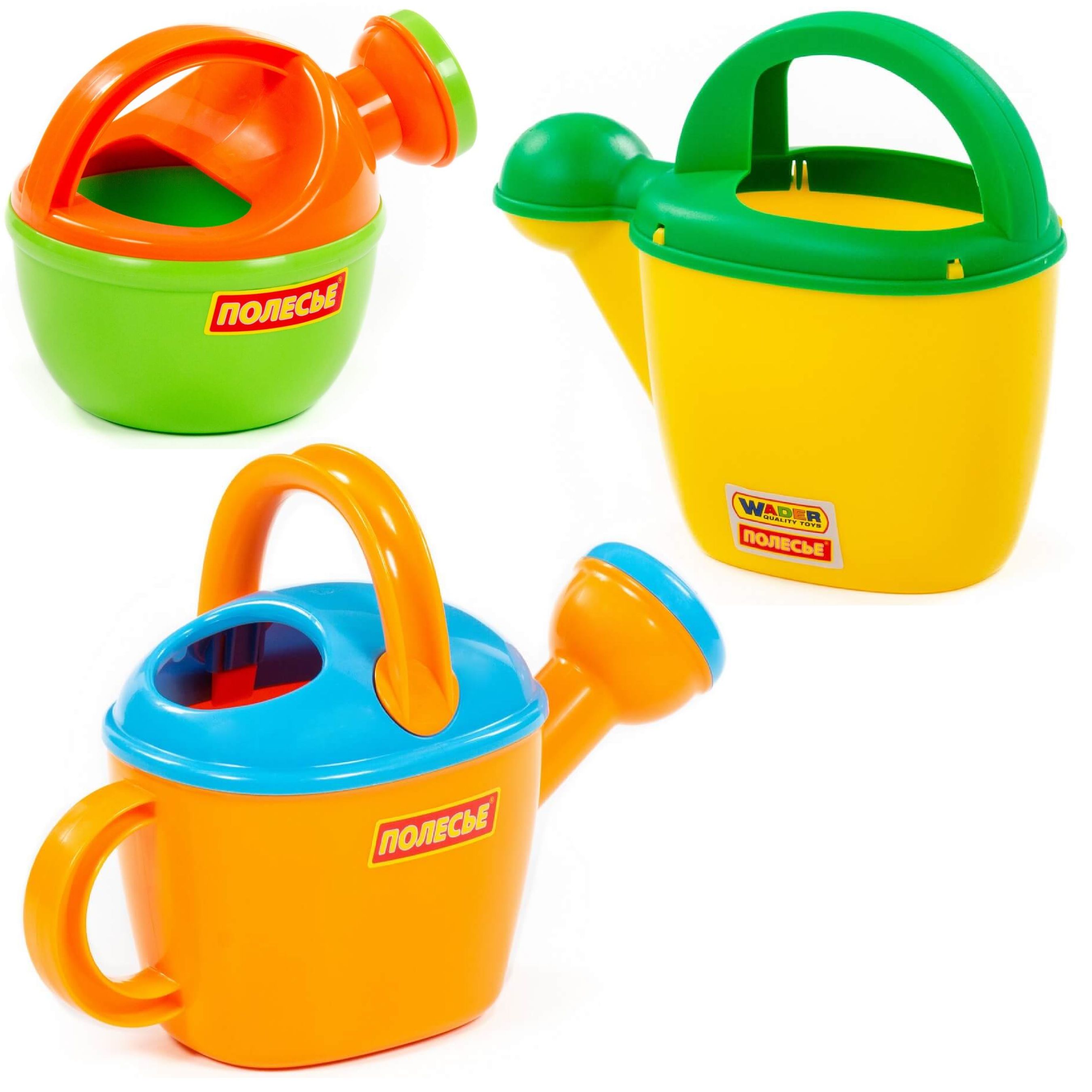 Набор из 3-х разных леек Полесье- округлой, цветочной и огородной