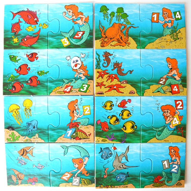 Методика обучения счету. Считалочка с Русалочкой