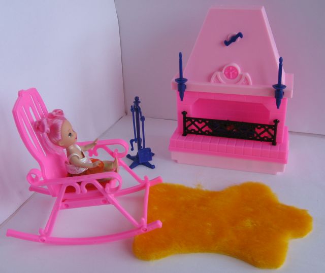 Мебель Огонек. Игрушечный камин.