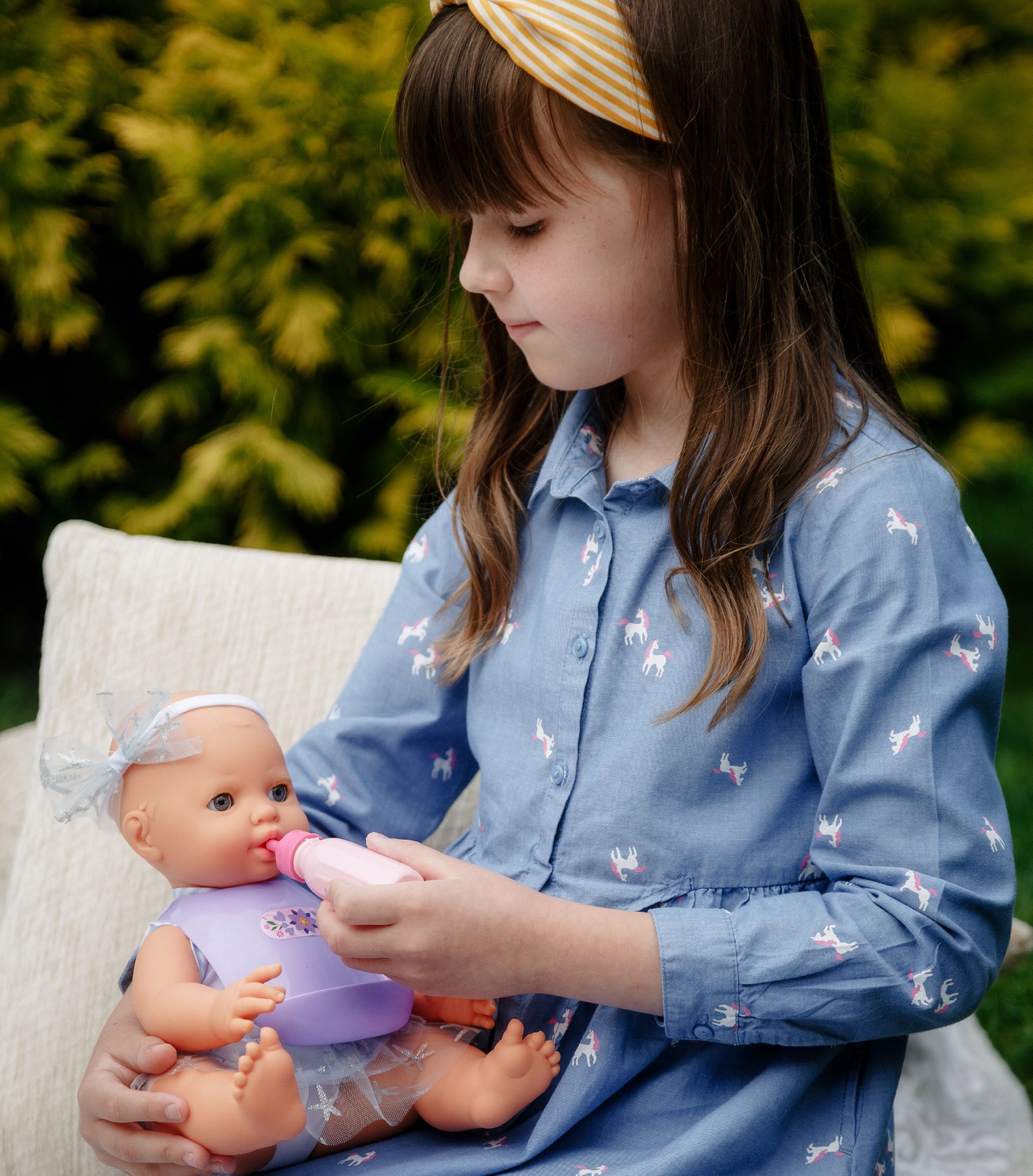 Набор- кукольная коляска прогулочная Полесье 3-х колесная с куклой пупсом ростом 35 см