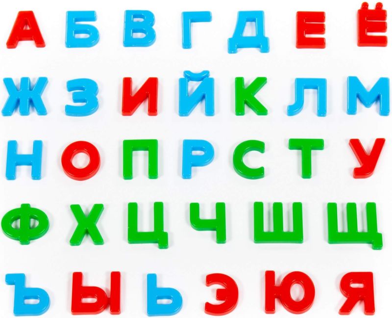 Набор алфавит "Первые уроки" на магнитах 33 эл.