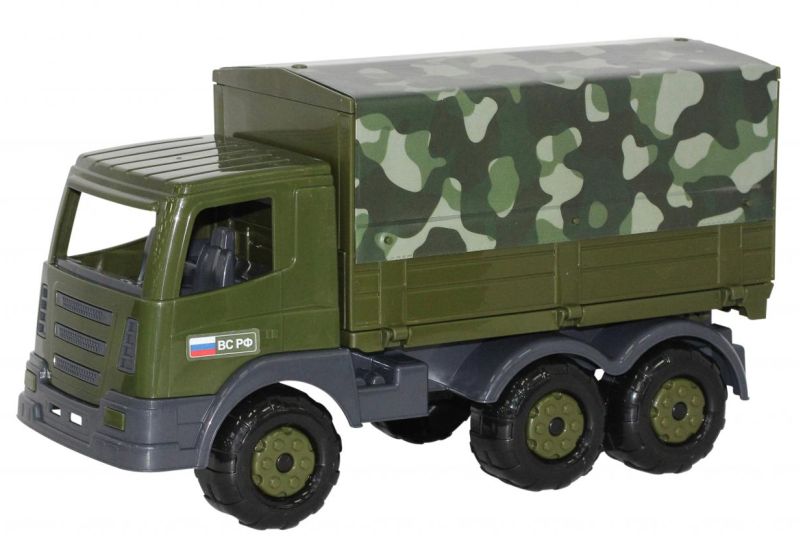 Игрушка военная машина фура с тентом - 39 см для перевозки солдатиков Игрушка военная машина фура с тентом - 39 см для перевозки солдатиков