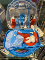 Детский набор доктора стоматолога зубного врача с шапочной и в чемоданчике малом