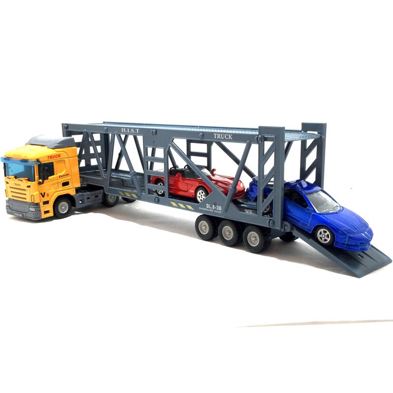 Игрушечный автовоз с двумя мини машинками