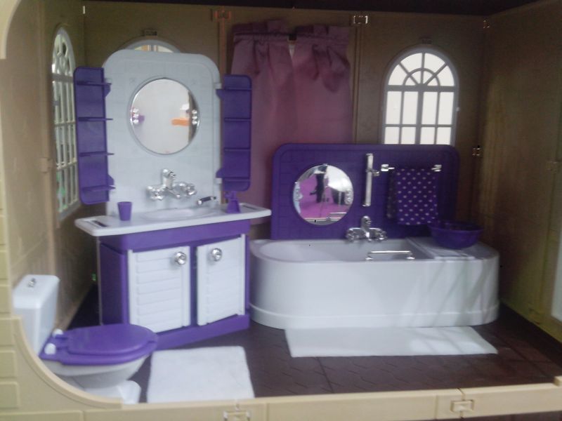 Ванная для кукол и кукольного дома Ванная для кукол и кукольного дома